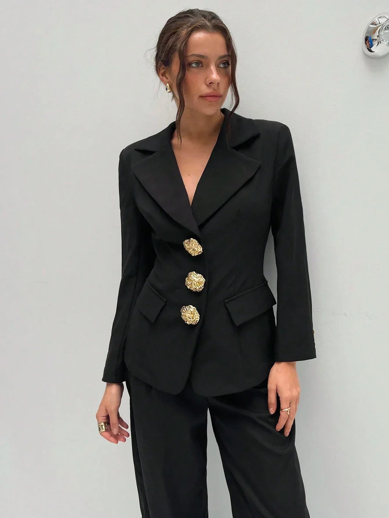 Marynarka Clara stylowa retro z asymetrycznym krojem