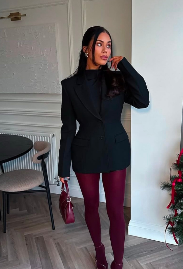 Marynarka Ava dopasowana czarna