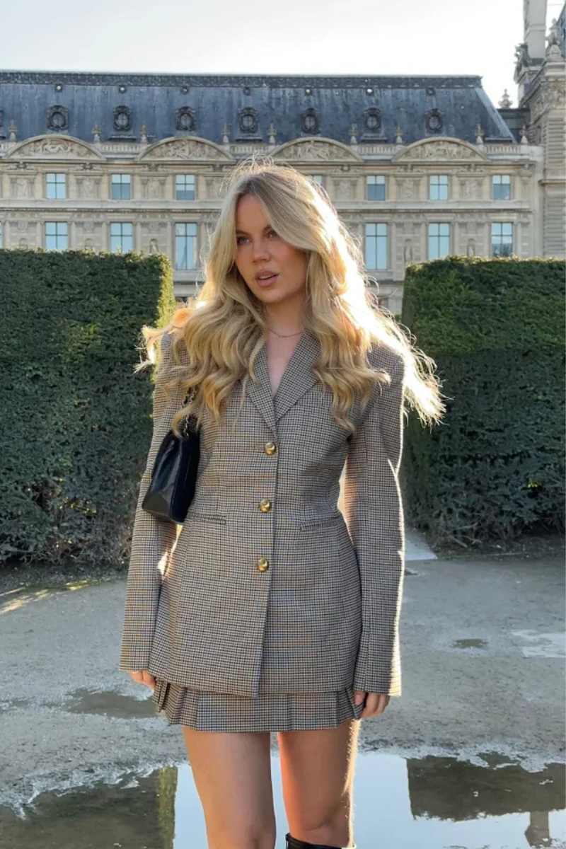 Marynarka Evie w kratę