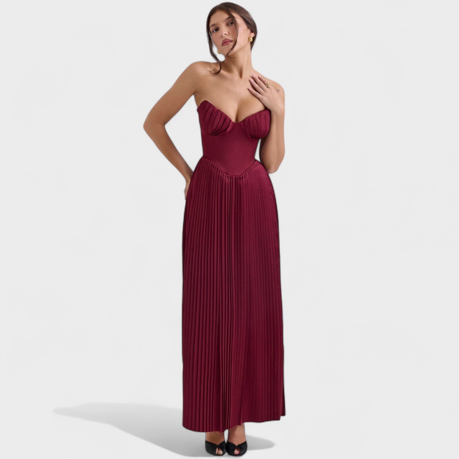 Bella Violetta Plisowana elegancja Sukienka