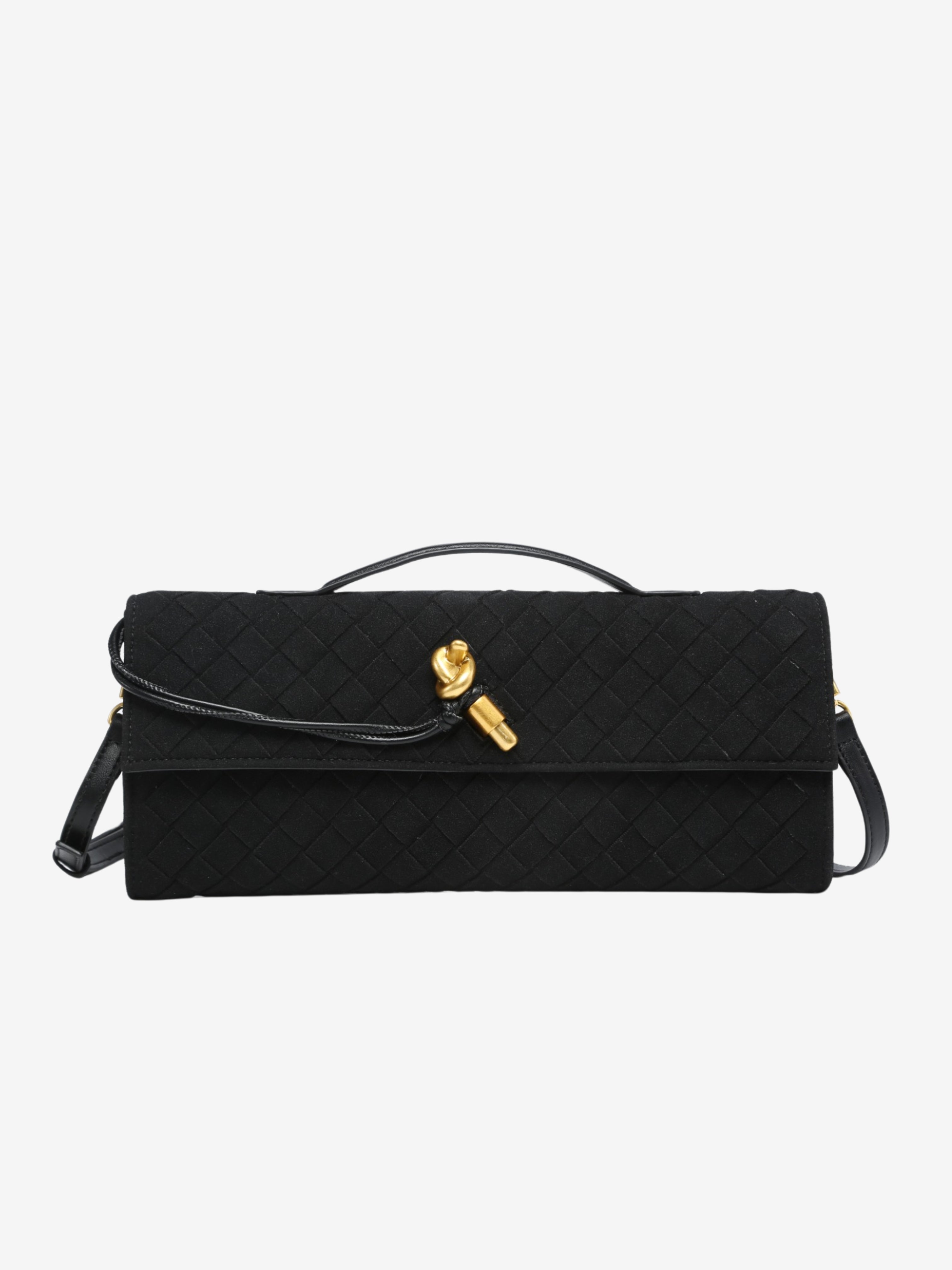 Anna Wpleciona Zamszowa Kopertówka