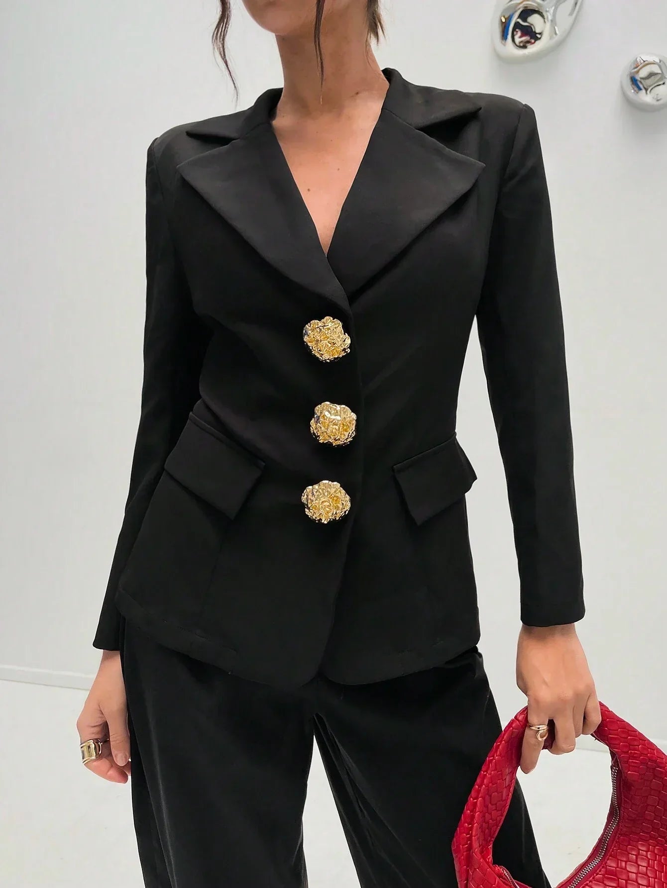 Marynarka Clara stylowa retro z asymetrycznym krojem