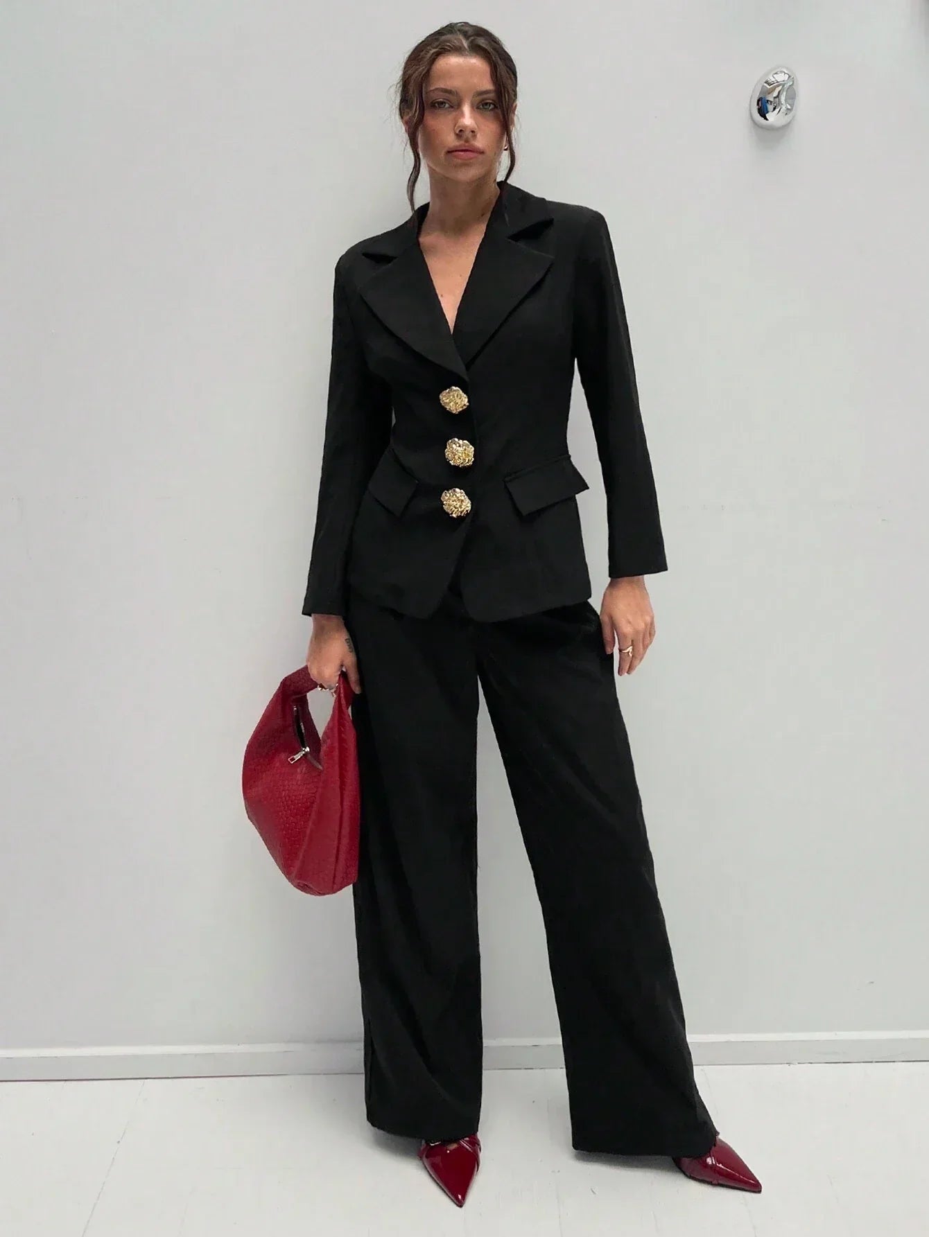 Marynarka Clara stylowa retro z asymetrycznym krojem