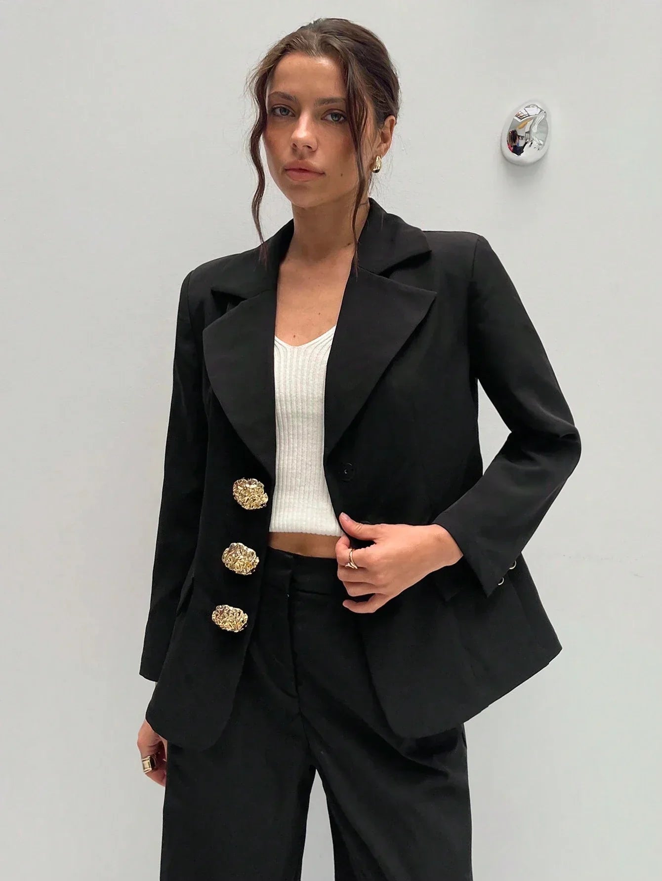 Marynarka Clara stylowa retro z asymetrycznym krojem