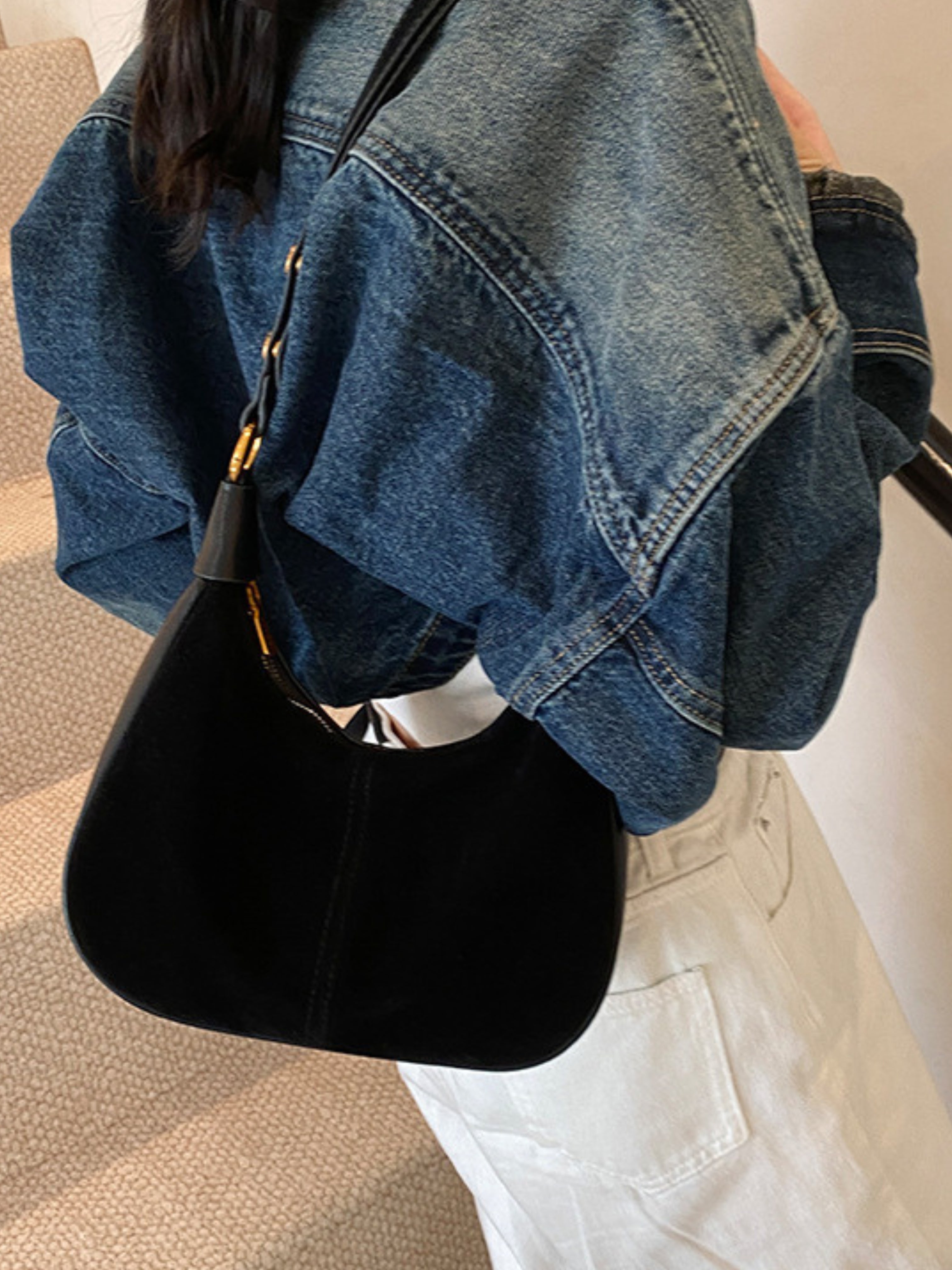 Élodie Zamszowa Torba na Ramię