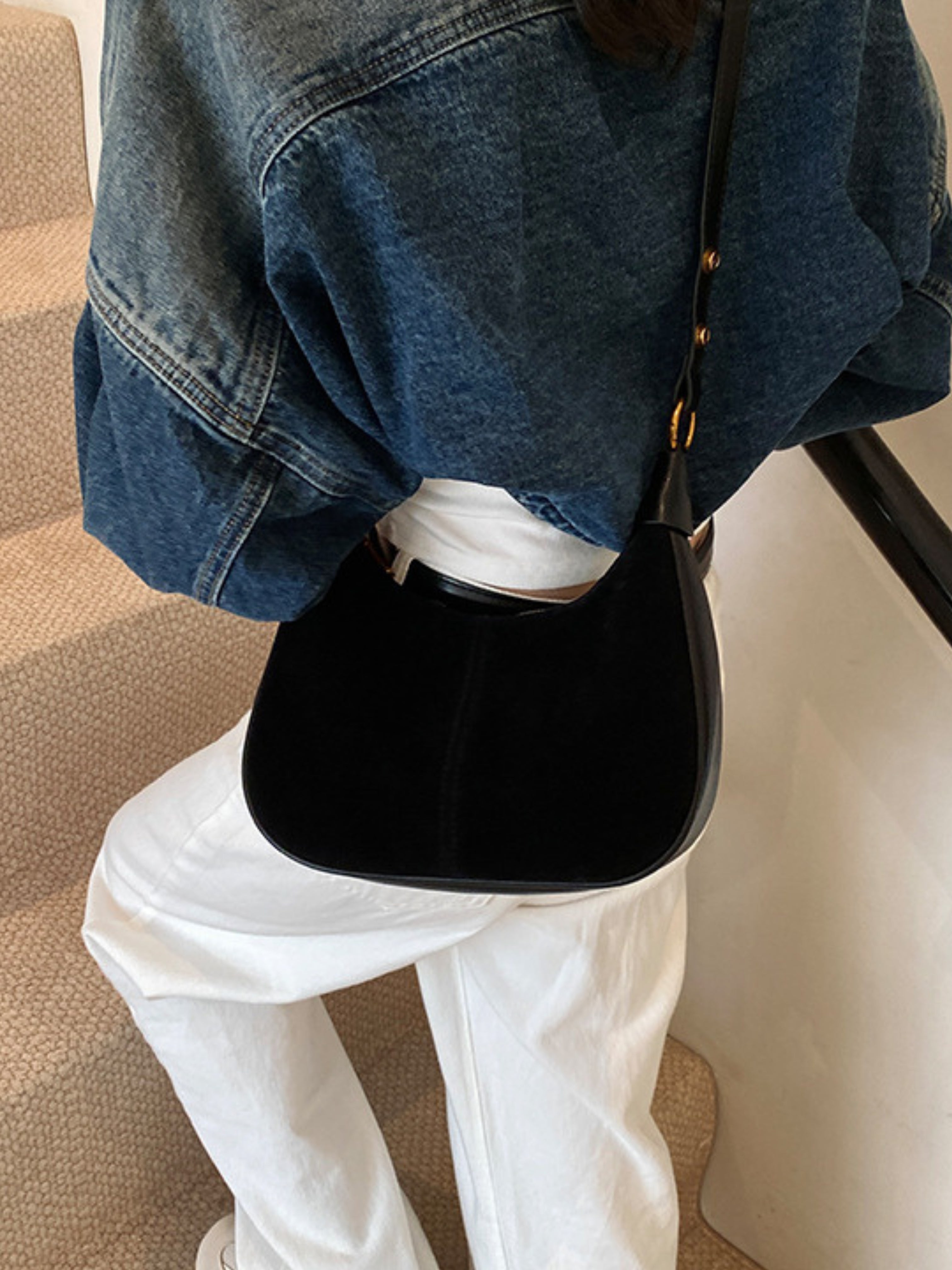 Élodie Zamszowa Torba na Ramię