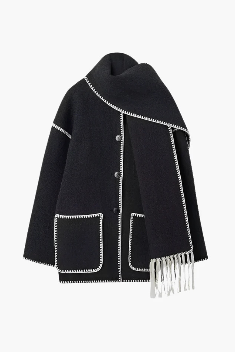 Płaszcz Amara z haftami couture