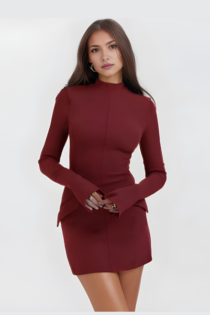 Sukienka Aurelia z długim rękawem