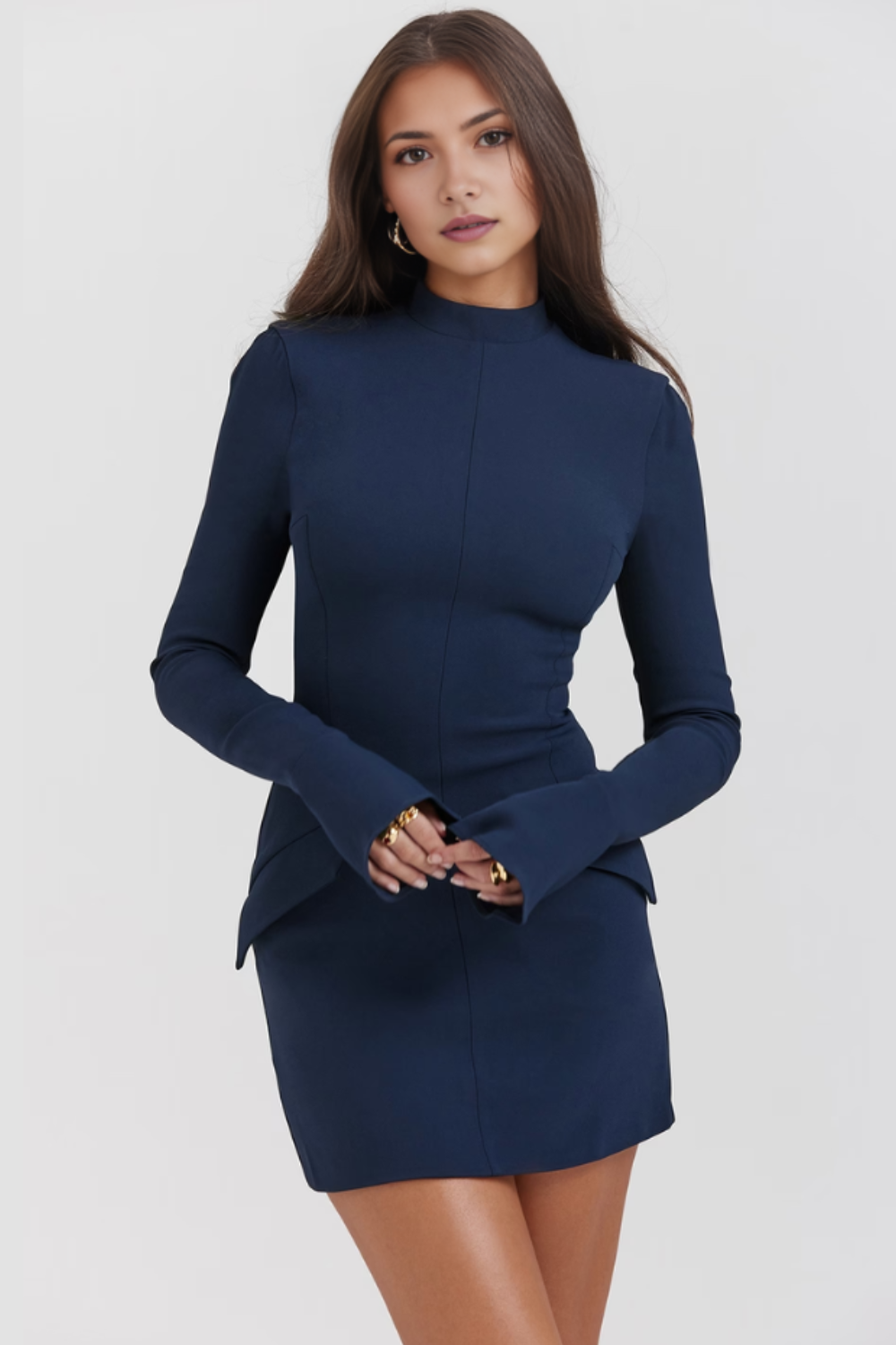 Sukienka Aurelia z długim rękawem