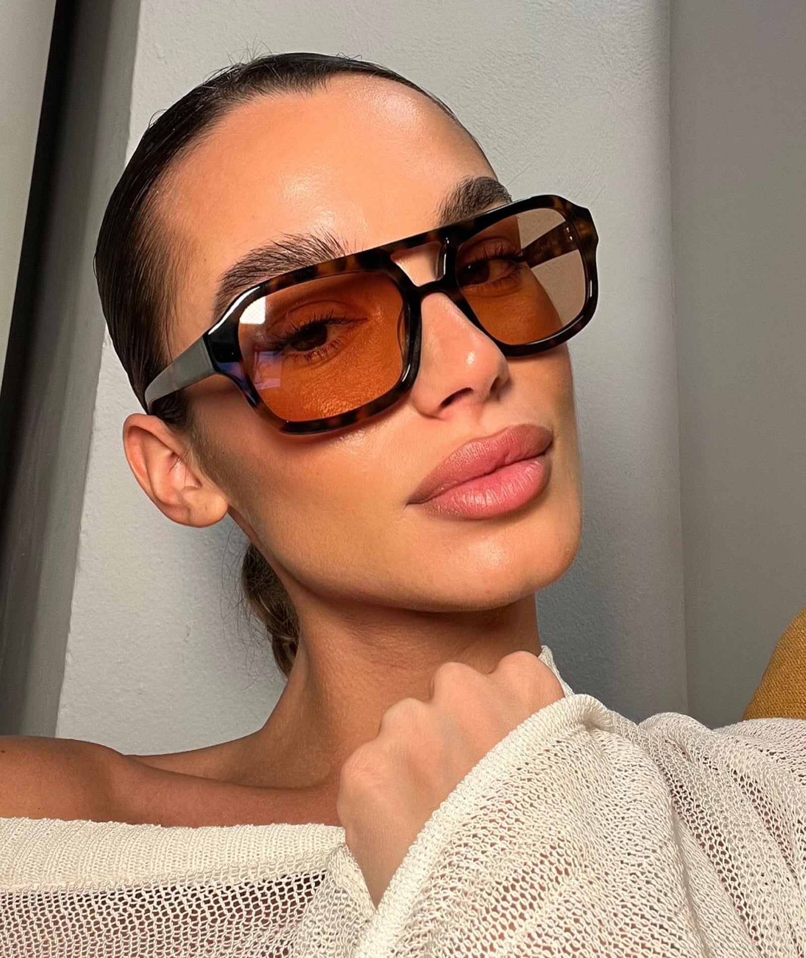 Solara Okulary Przeciwsłoneczne Leopard Cinnamon