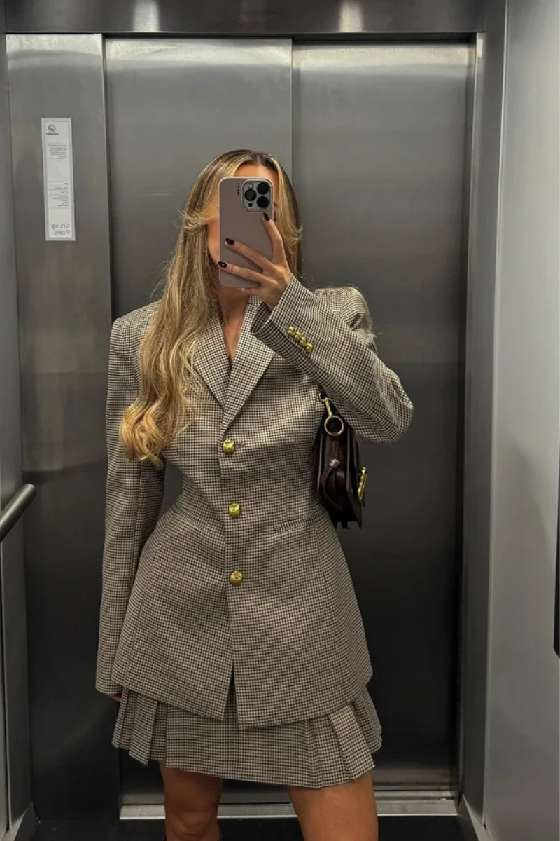 Marynarka Evie w kratę