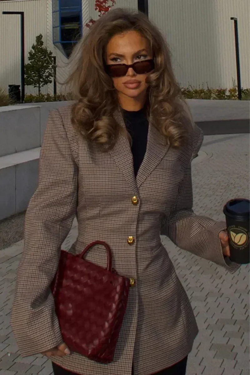 Marynarka Evie w kratę