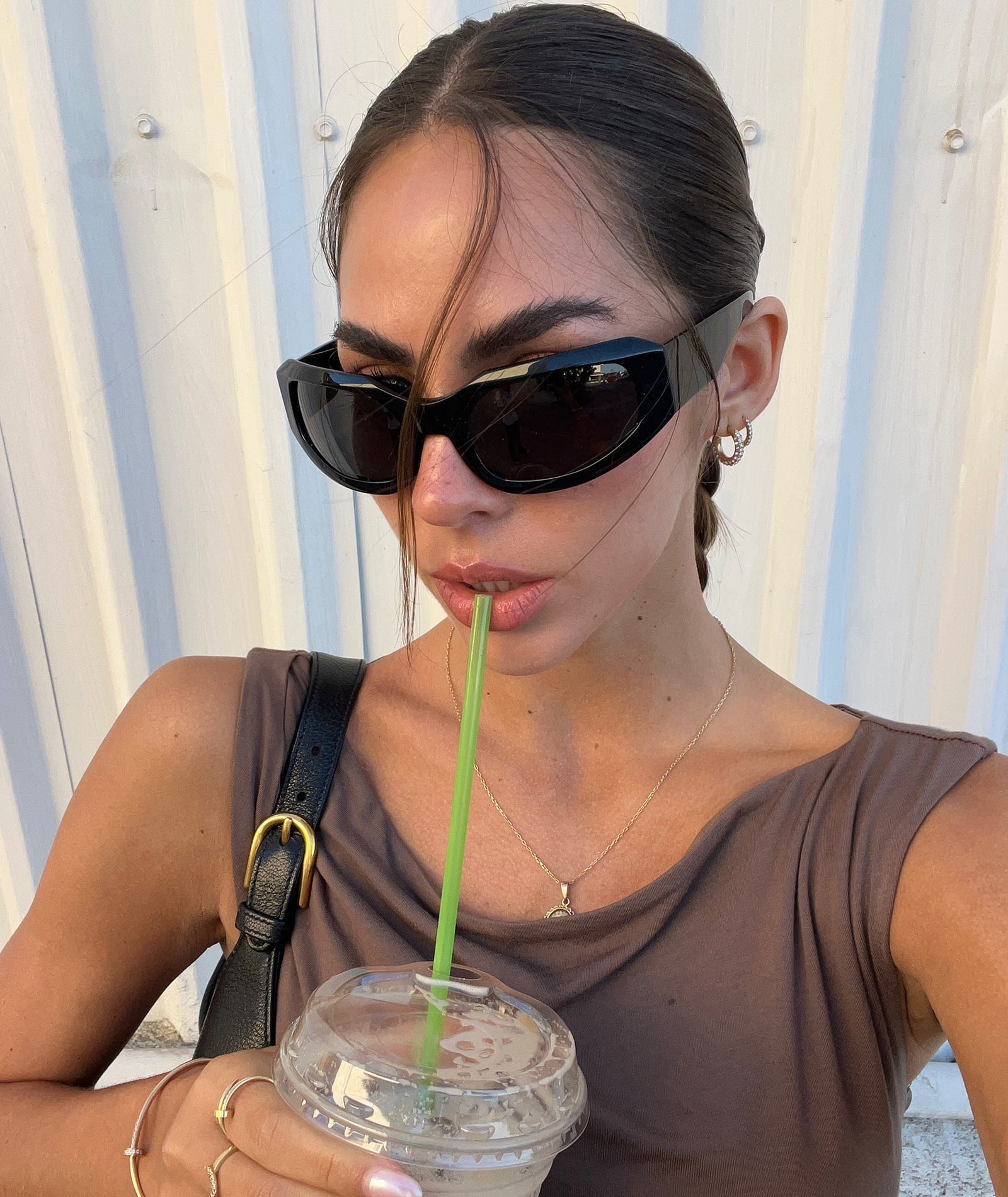 Ava Okulary Przeciwsłoneczne Black Smoke