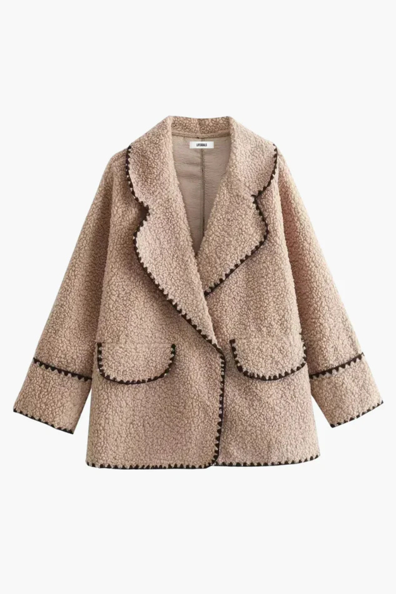 Kurtka Lila z pikowanej jagnięcej wełny