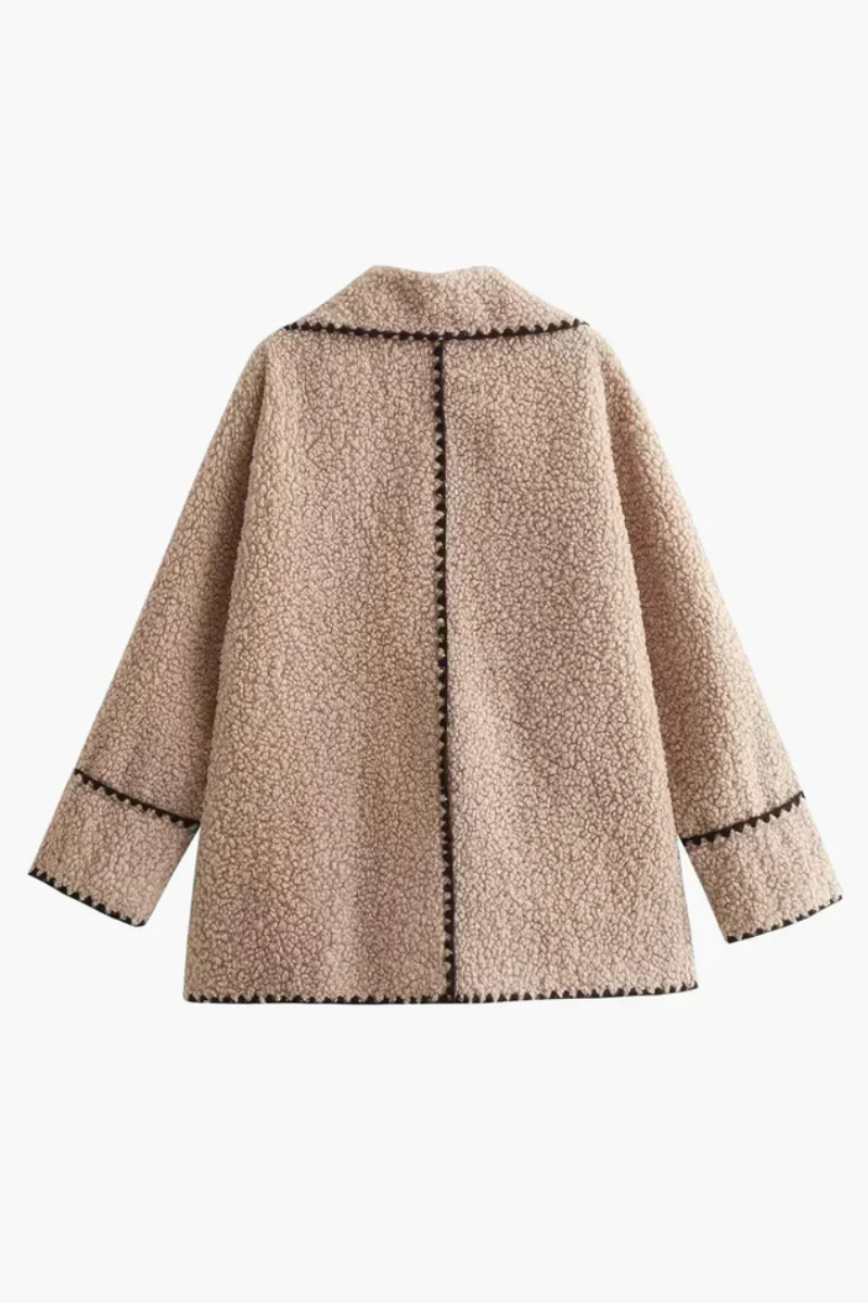 Kurtka Lila z pikowanej jagnięcej wełny