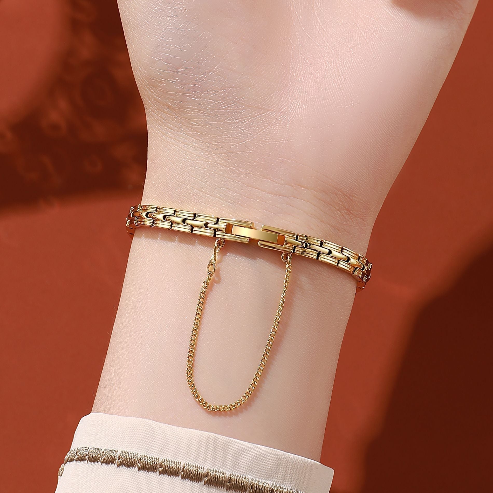 Zegarek Solène z prostokątną tarczą