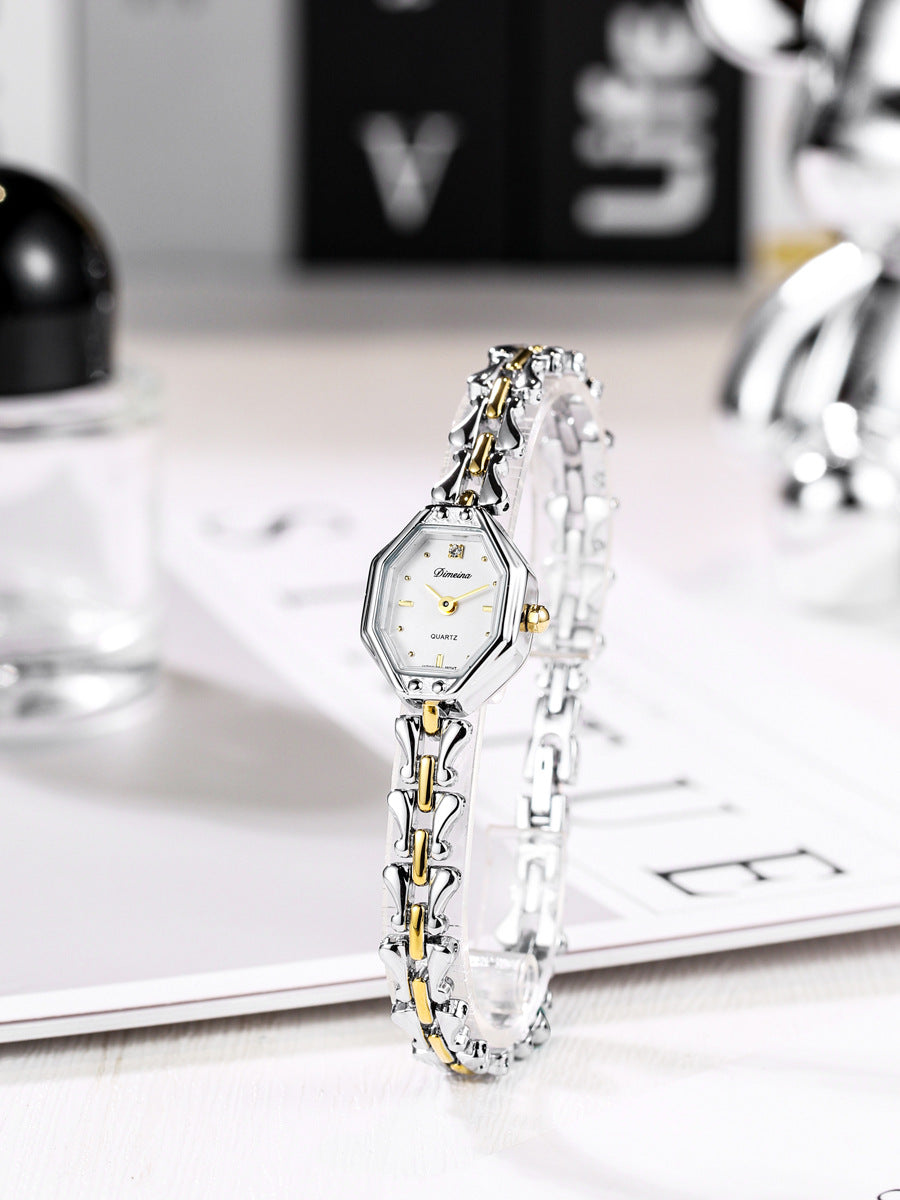 Zegarek Solène z geometryczną tarczą