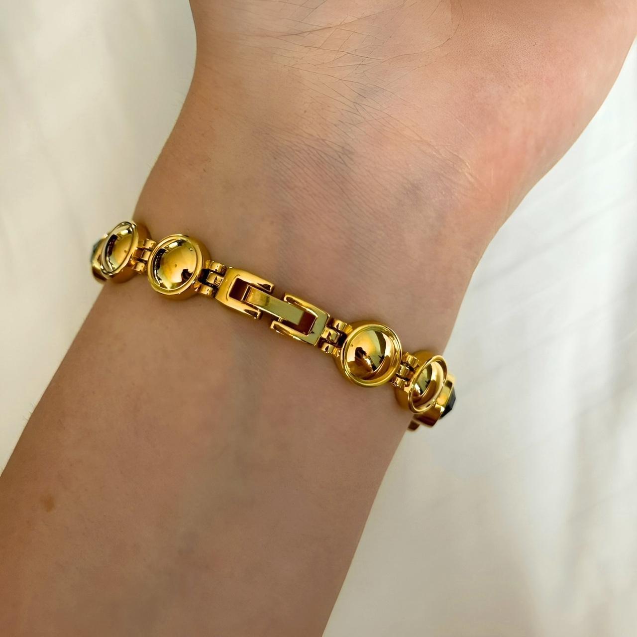 Zegarek Maravelle z perłowymi ogniwami