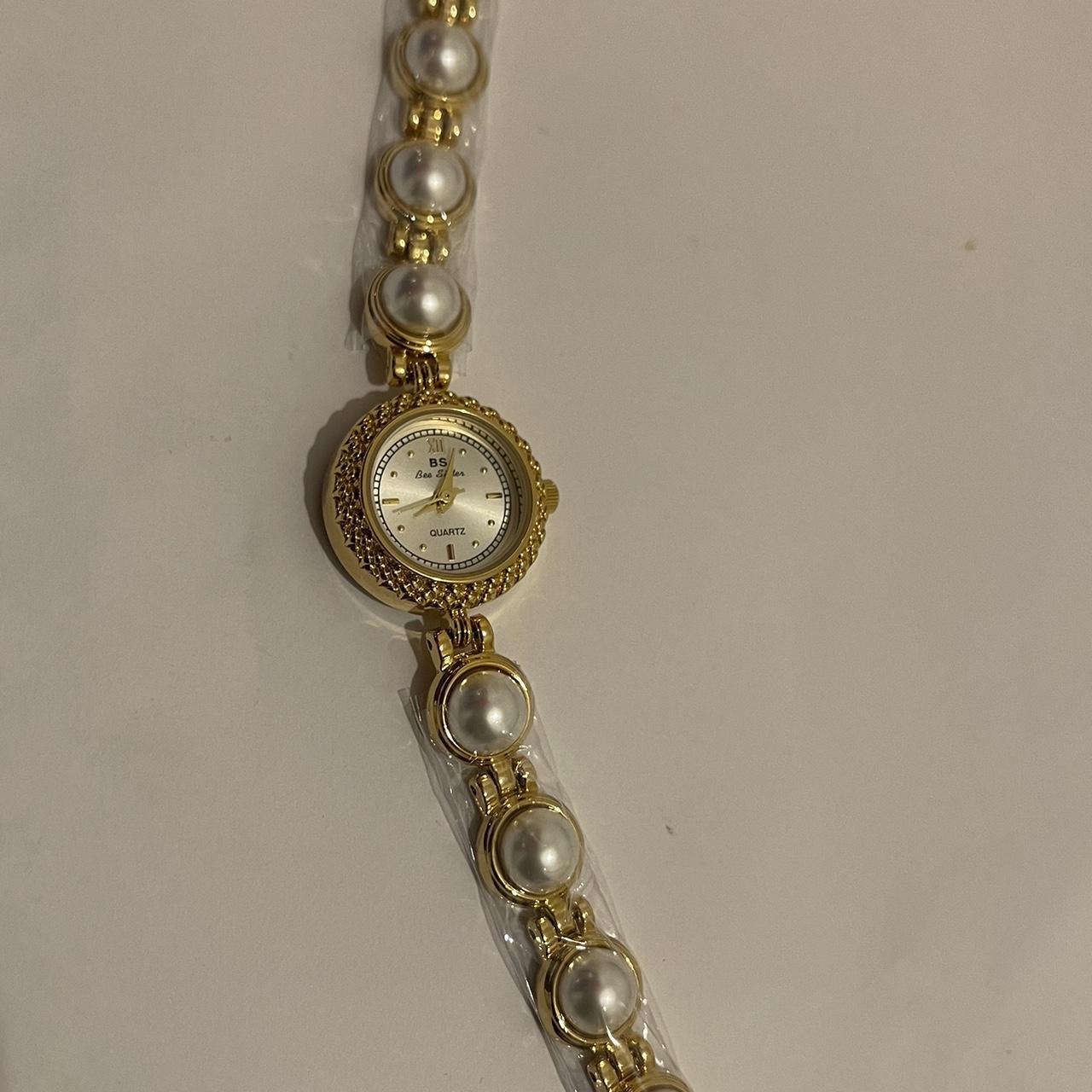 Zegarek Maravelle z perłowymi ogniwami