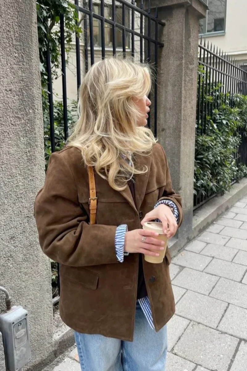 Serena Zamszowa Kurtka