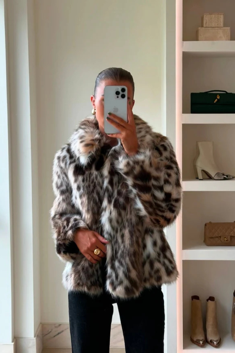 Płaszcz Simba w panterkę