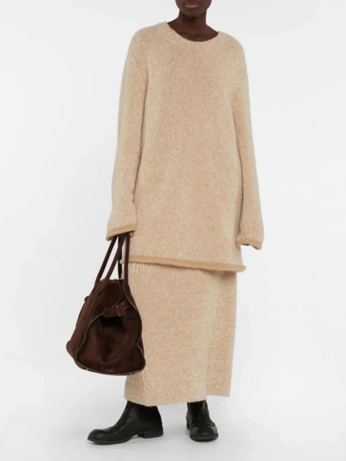 Miranda Torba Wiaderko z Skóry bydlęcej