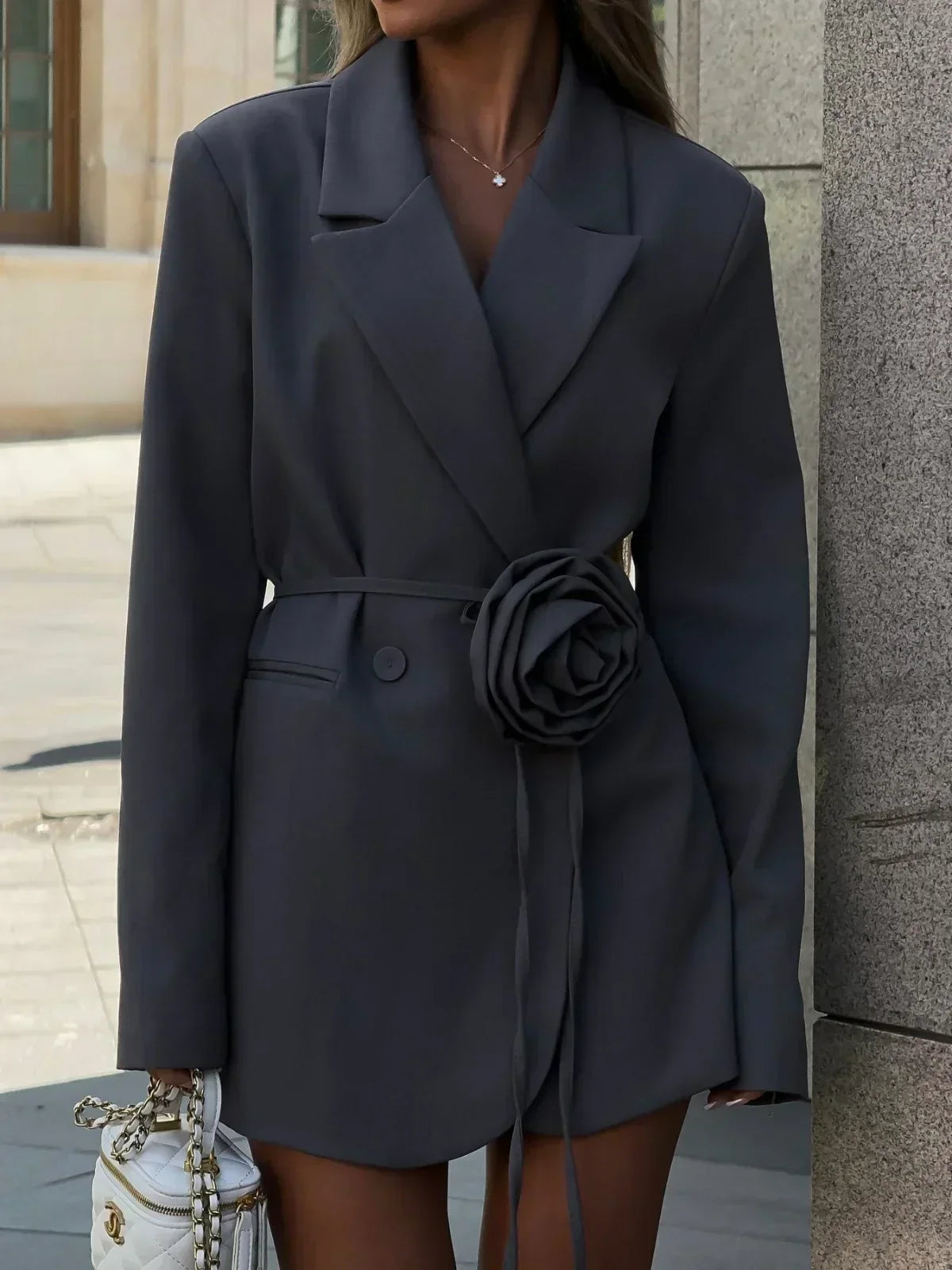 Marynarka Lila w kwiaty do biura