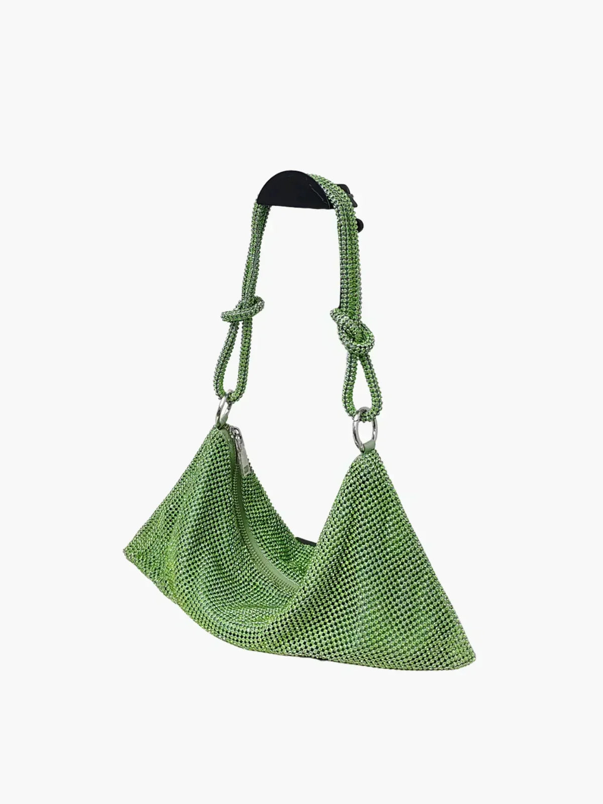 Carrie Kryształowa Torba na Ramię z Siatką